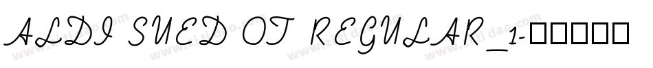 ALDI SUED OT REGULAR_1字体转换
